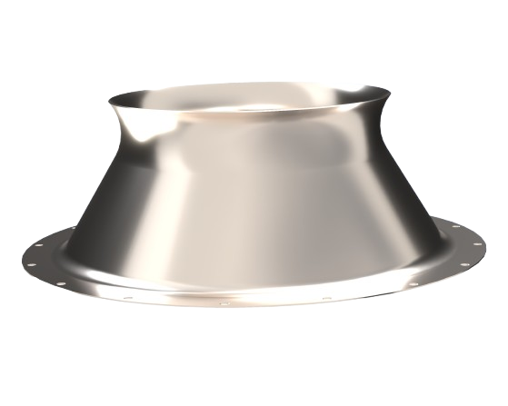 3D-modelled inlet cone geometry.