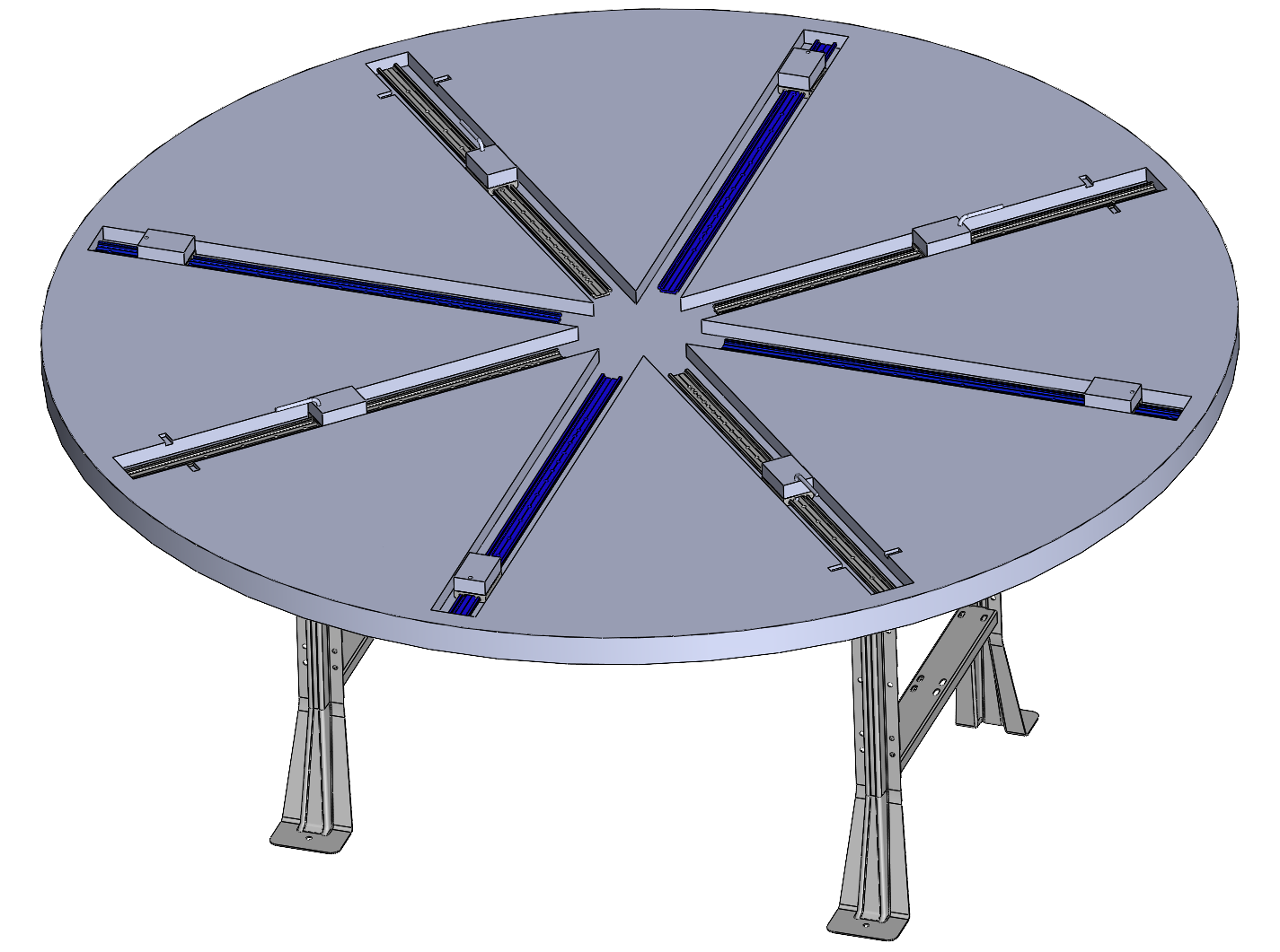 Adjustable inspection table assembly.